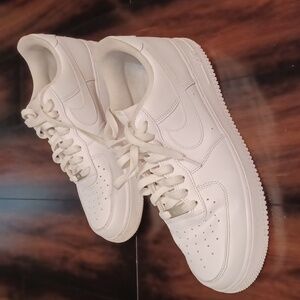 White Men's AirForce 1 AF1 Size 11 "G Nikes"